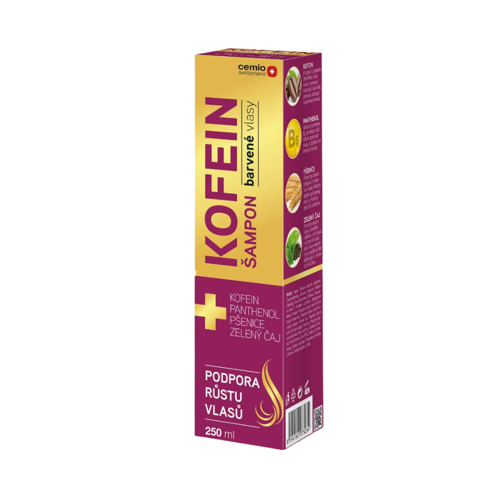 Levně Cemio KOFEIN šampon na barvené vlasy, 250 ml