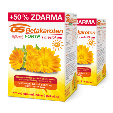 GS Betakaroten FORTE s měsíčkem, 2 × 80+40 kapslí