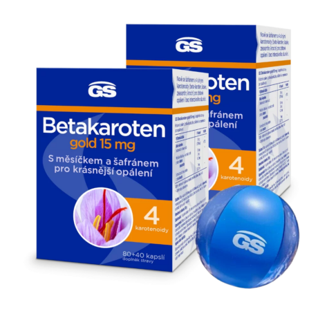 GS Betakaroten gold 15 mg, 2 × 120 kapslí