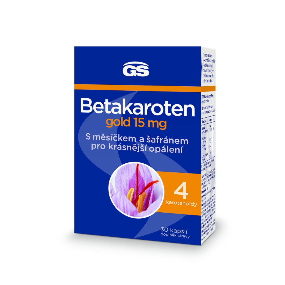 GS Betakaroten gold 15 mg, 30 kapslí