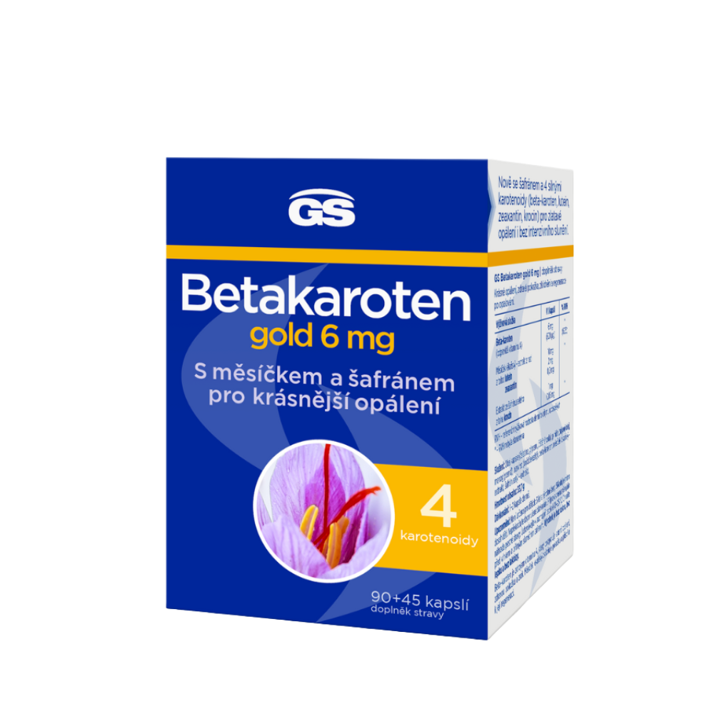 GS Betakaroten gold 6 mg, 90+45 kapslí