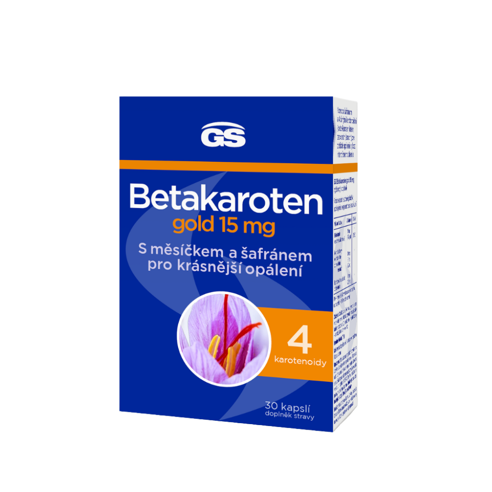 GS Betakaroten gold 15 mg, 30 kapslí