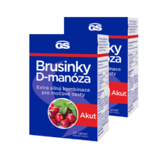 GS Brusinky Akut & D-manóza Akut, 2 x 20 tablet