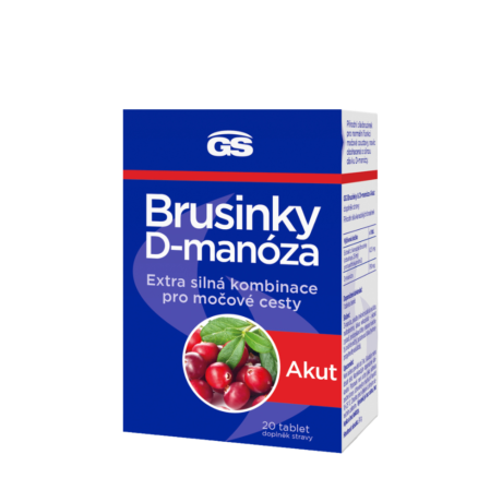 GS Brusinky Akut & D-manóza Akut, 20 tablet