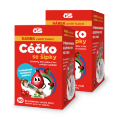 GS Céčko se šípky, želatinky bez cukru, 2 × 50 ks, dárkové balení