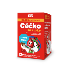 GS Céčko se šípky, želatinky bez cukru, 50 ks, dárkové balení