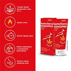 Cemio Kamzíkova konopná mast hřejivá 2 × 200 ml, dárkové balení