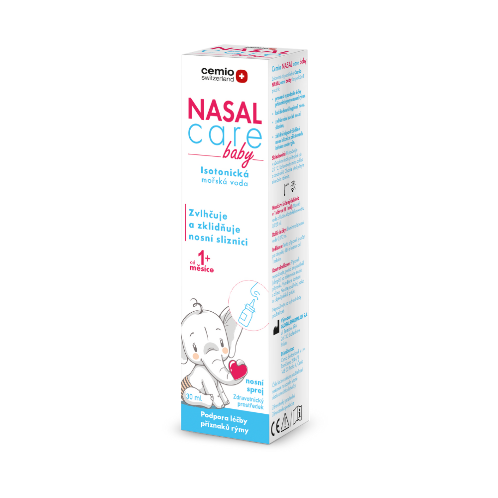 Cemio Isotonická mořská voda Nasal Care BABY, 30 ml