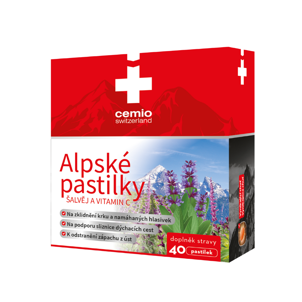 Cemio Alpské pastilky, 40 pastilek
