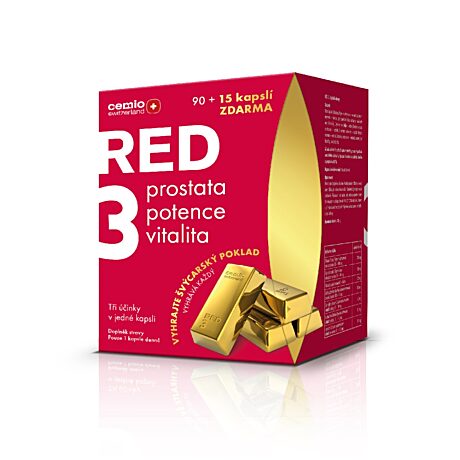 Cemio RED3®, 90+15 kapslí, dárkové balení