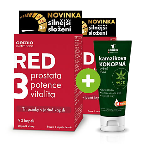 Cemio RED3® silnější, 180 kapslí
