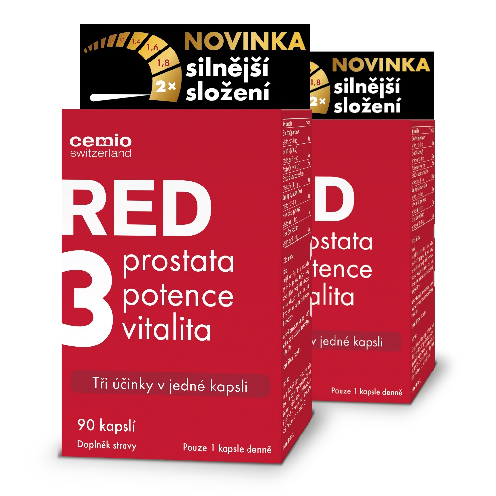 Cemio RED3® silnější, 180 kapslí
