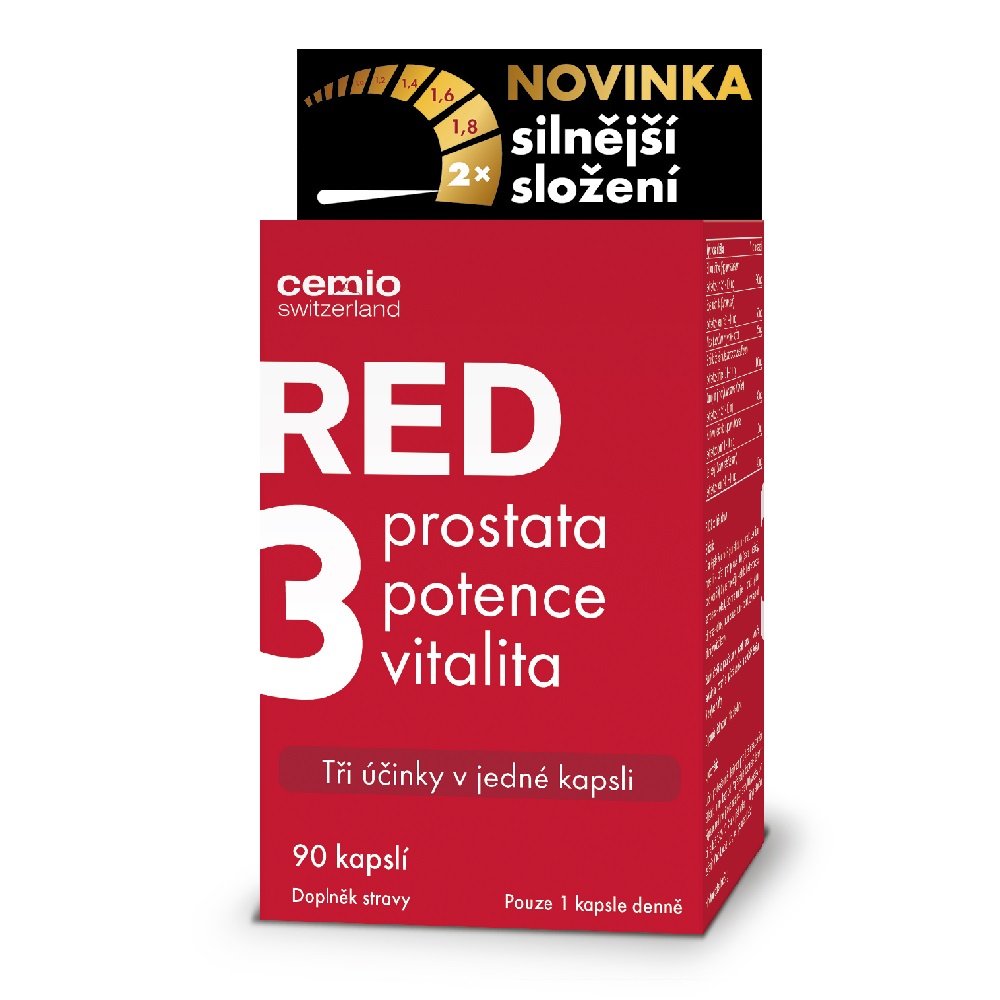 Cemio RED3 silnější, 90 kapslí