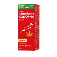 Cemio Kamzíkova konopná mast hřejivá 200 ml, dárkové balení