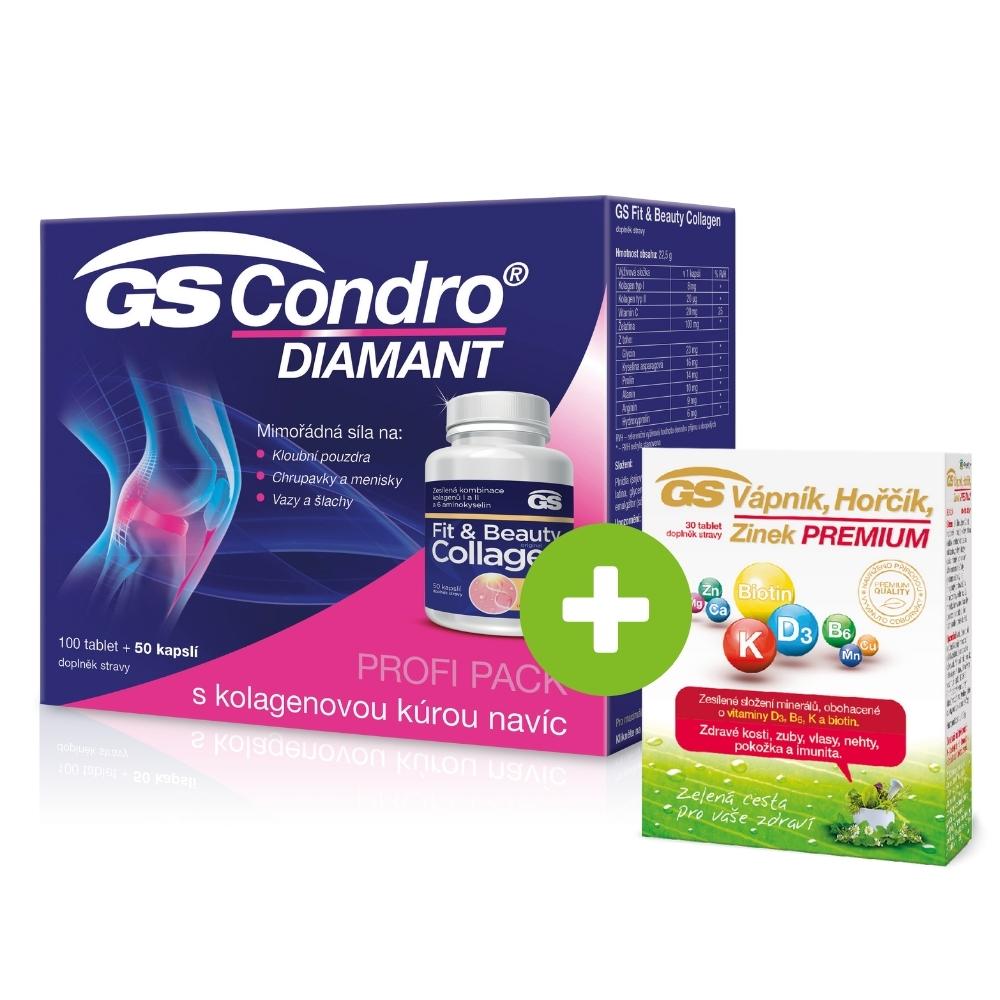 GS Condro DIAMANT PROFI PACK, 100 tablet + 50 kapslí
