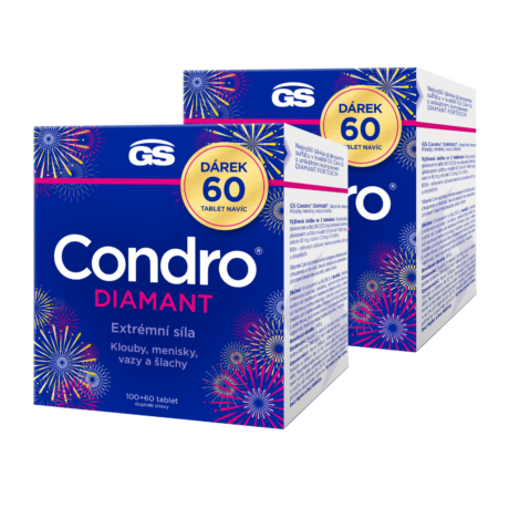 GS Condro® DIAMANT, 2 x 100+60 tablet NAVÍC, dárkové balení 2025