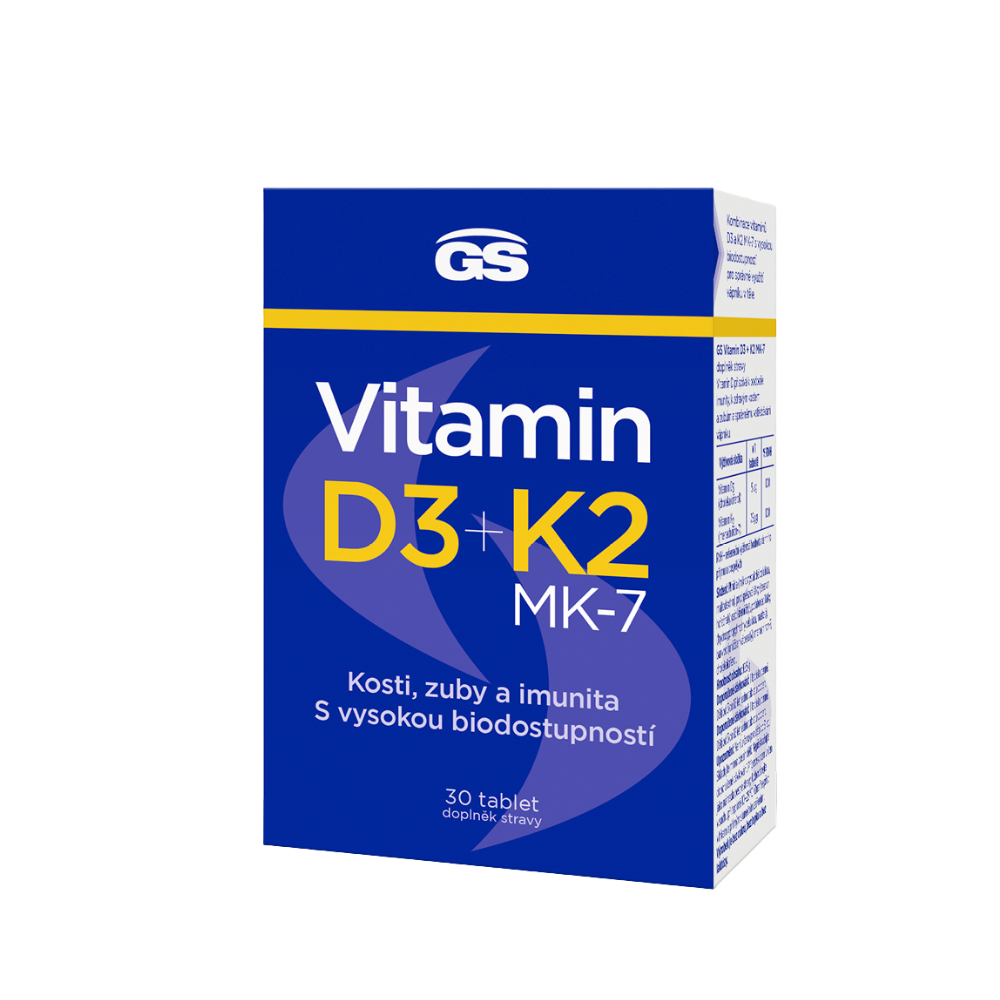 GS Vitamin D3 + K2, 30 tablet