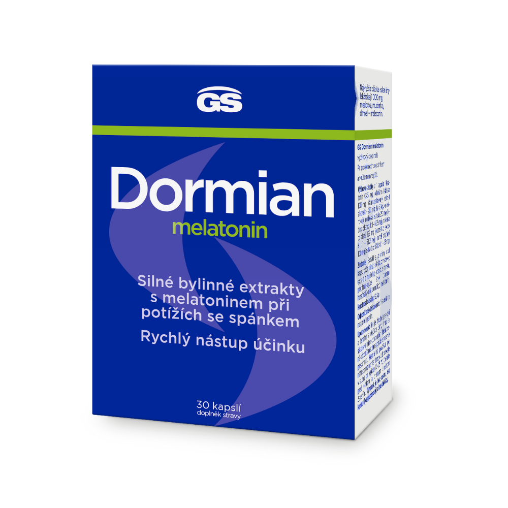 GS Dormian Melatonin, 30 kapslí