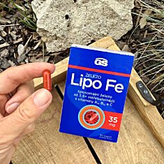 GS Železo Lipo Fe, 4 × 30 kapslí