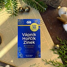 GS Vápník, hořčík, zinek, 130+10 tablet NAVÍC, dárkové balení 2025