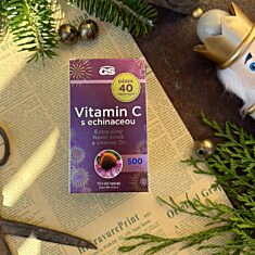 GS Vitamin C500 s echinaceou, 2 x 70+40 tablet NAVÍC, dárkové balení 2025