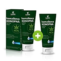 Kamzíkova konopná bylinná mast chladivá, 200 ml, 1+1 ZDARMA