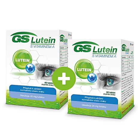 GS Lutein s vitaminem A, 60 tablet, 1+1 ZDARMA