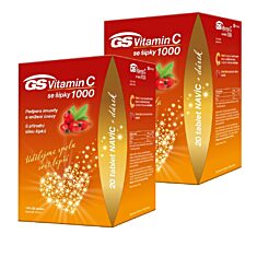 GS Vitamin C 1000 se šípky 2 × 120 tablet, dárkové balení 2021