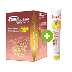 GS Pupalka FORTE s vitaminem E, 70+30 kapslí, dárkové balení 2021
