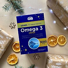 GS Omega 3 CITRUS, 2 x 100+70 kapslí NAVÍC, dárkové balení 2023