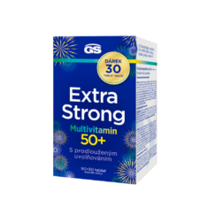 GS Extra Strong Multivitamin 50+, 90+30 tablet NAVÍC, dárkové balení 2025