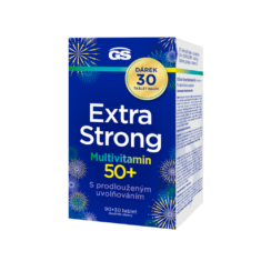 GS Extra Strong Multivitamin 50+, 90+30 tablet NAVÍC, dárkové balení 2025