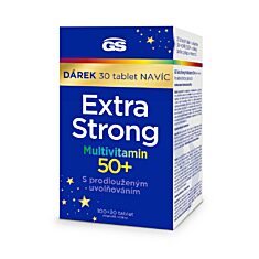 GS Extra Strong Multivitamin 50+, 100+30 tablet NAVÍC, dárkové balení 2023