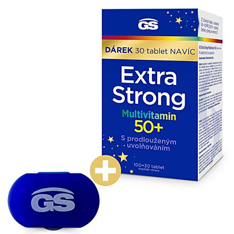 GS Extra Strong Multivitamin 50+, 100+30 tablet NAVÍC, dárkové balení 2023