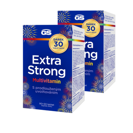 GS Extra Strong Multivitamin, 2 x 90+30 tablet NAVÍC, dárkové balení 2025