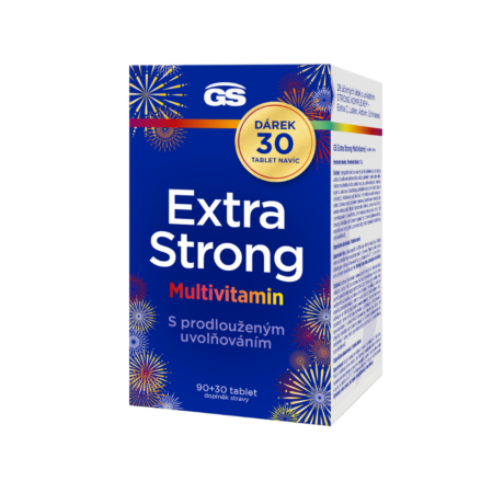 GS Extra Strong Multivitamin, 90+30 tablet NAVÍC, dárkové balení 2025
