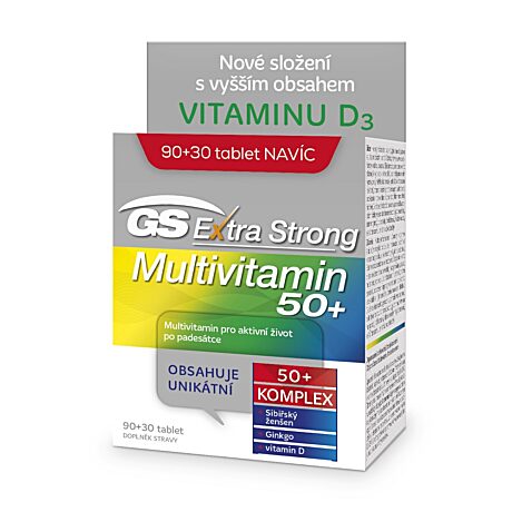 GS Extra Strong Multivitamin 50+, 90+30 tablet