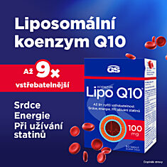 GS Koenzym Lipo Q10® 100 mg, 2 × 60 kapslí