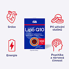 GS Koenzym Lipo Q10® 100 mg, 2 × 60 kapslí
