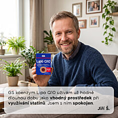 GS Koenzym Lipo Q10 100 mg, 60+10 kapslí NAVÍC, dárkové balení