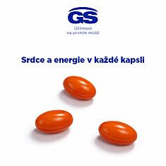 GS Koenzym Lipo Q10 60 mg, 2 × 60+10 kapslí NAVÍC, dárkové balení