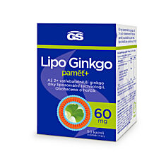GS Lipo Ginkgo paměť+ 60 mg, 90 kapslí