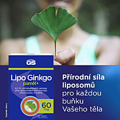GS Lipo Ginkgo paměť+ 60 mg, 60 kapslí