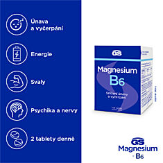 GS Magnesium s vitaminem B6, 100 tablet