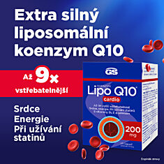 GS Koenzym Lipo Q10 200 mg cardio, 45 kapslí