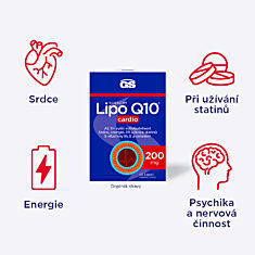 GS Koenzym Lipo Q10 200 mg cardio, 45 kapslí
