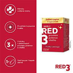 Cemio RED3®, 90+10 kapslí NAVÍC, dárkové balení