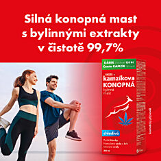 Cemio Kamzíkova konopná mast chladivá 200 ml, dárkové balení
