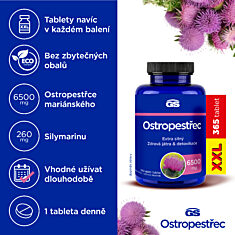 GS Ostropestřec 6500 mg, 365 tablet XXL