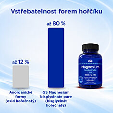 GS Magnesium bisglycinate pure 1000 mg + B6, 100 tablet